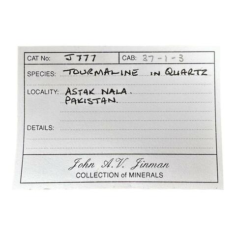 Label Images - only: Tourmaline & Quartz With Lepidolite