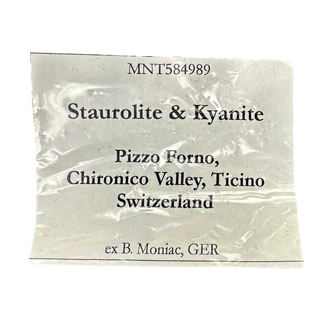 Label Images - only: Staurolite & Kyanite