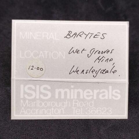 Label Images - only: Baryte