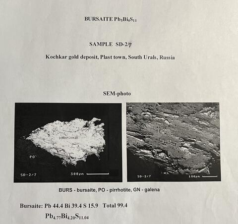 Analysis Report - only: Bursaite