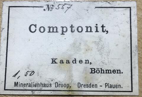 Label Images - only: Comptonite