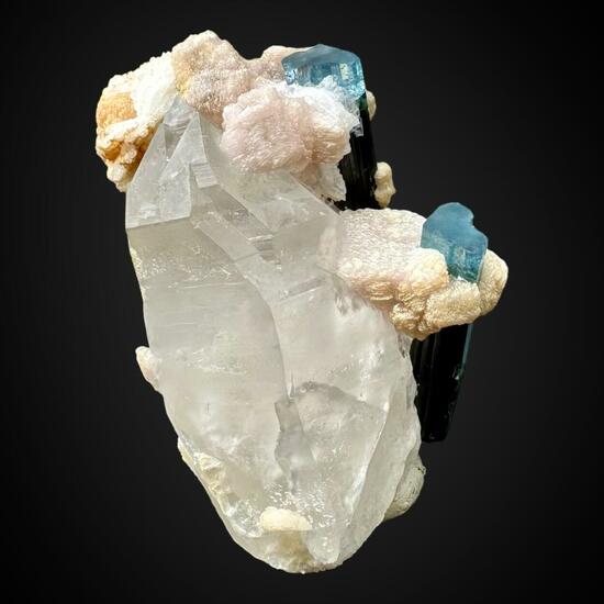 Tourmaline & Quartz With Lepidolite