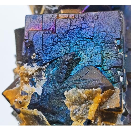Fluorite With Calcite