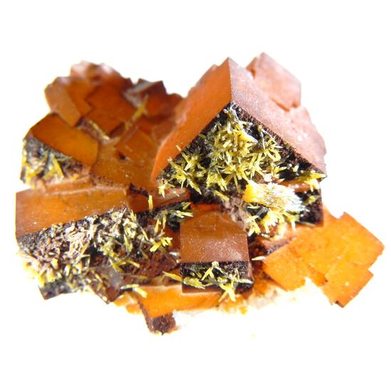 Pyromorphite On Fluorite