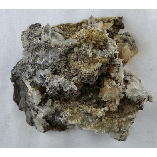 Calcite & Siderite & Quartz & Pyrite & Anatase & Adularia & Rutile