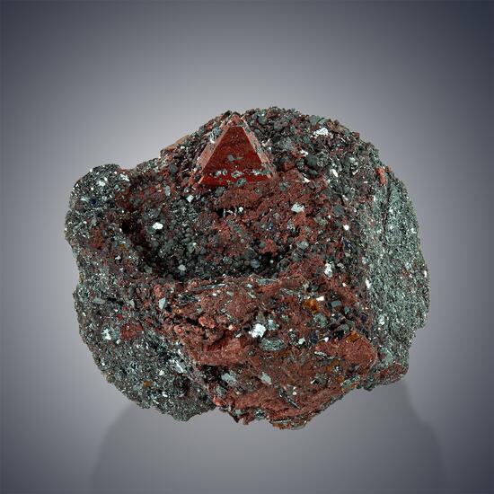 Zunyite & Hematite