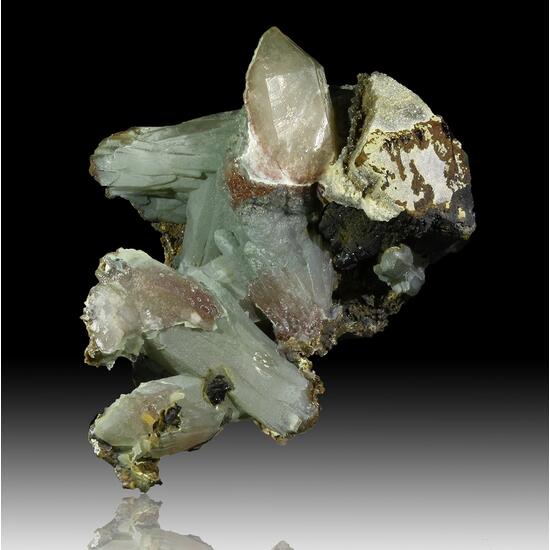Prase Sceptre Ilvaite & Calcite