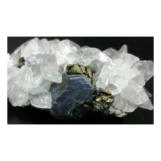 Calcite With Galena Chalcopyrite & Sphalerite