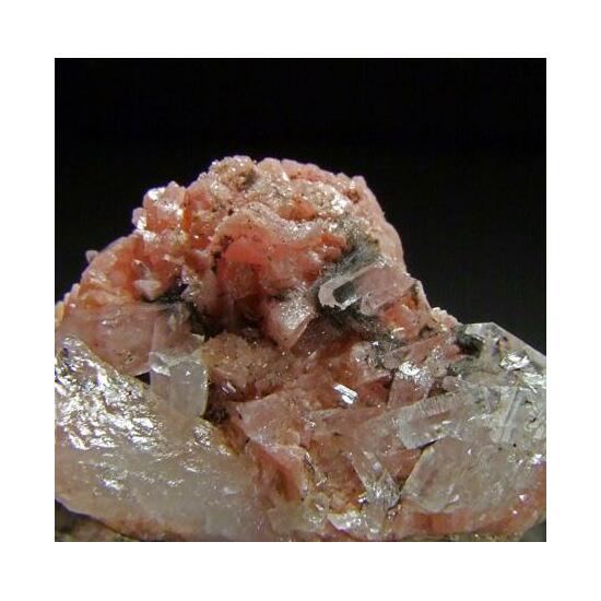 Boulangerite On Quartz & Rhodochrosite
