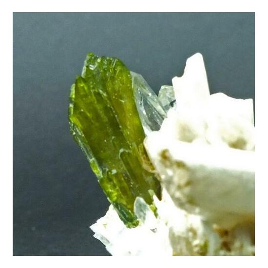 Epidote On Quartz