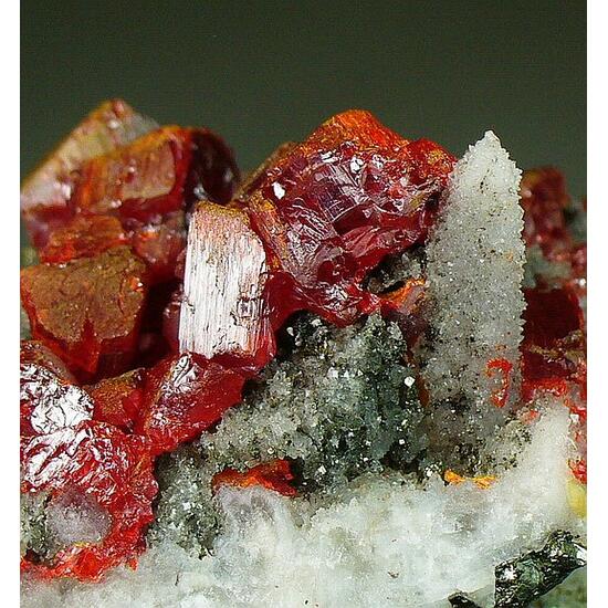 Realgar Quartz & Pyrite