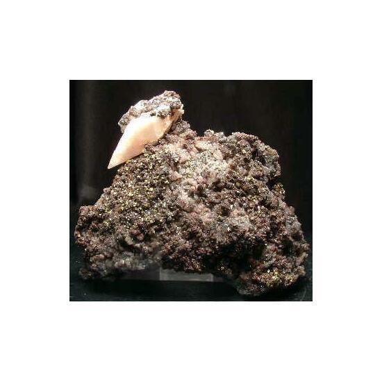Chalcopyrite & Calcite On Hematite