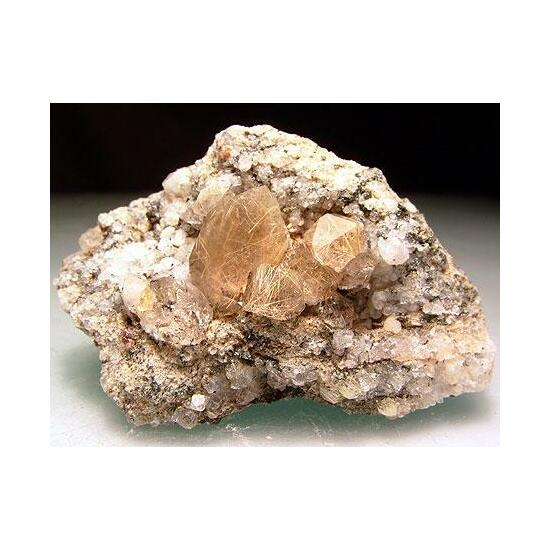 Quartz With Rutile & Xenotime-(Y)