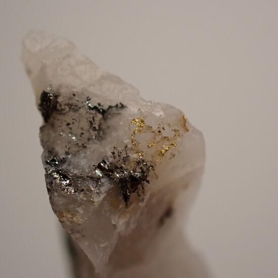 Gold With Tetradymite In Quartz